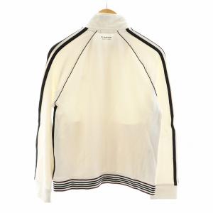 BURBERRY BLACK LABEL トラックジャケット ロゴ刺繍 2 M 白 ホワイト