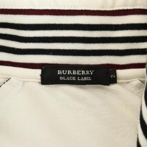 BURBERRY BLACK LABEL トラックジャケット ロゴ刺繍 2 M 白 ホワイト