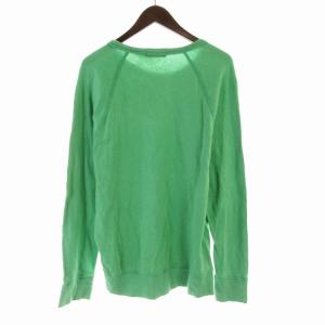 POLO RALPH LAUREN Tシャツ カットソー ロゴ 刺繍 ボートネック 長袖 M 緑 グリーン /RO