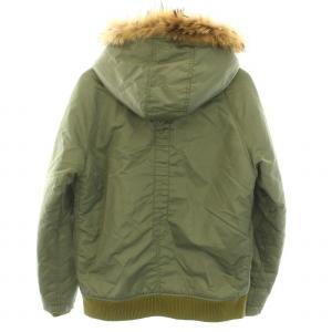 Schott ビクティム VICTIM N-2B フライトジャケット アウター フード ラクーンファー ウール混 40 L カーキ V83154