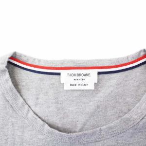 THOM BROWNE RWB ポケット Tシャツ カットソー 半袖 1 S グレー MJS010A-01454055