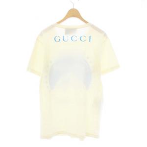 GUCCI Paramount プリント Tシャツ カットソー 半袖  XXS アイボリー 492327