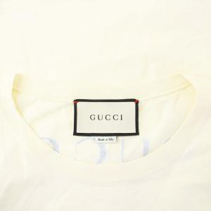 GUCCI Paramount プリント Tシャツ カットソー 半袖  XXS アイボリー 492327