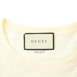 GUCCI GUCCY INTERNAIVE Tシャツ カットソー 半袖 ロゴ XXS アイボリー 492327 /KH