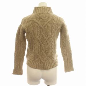 RRL ラルフローレン ニット ハイネック シルク混 セーター 長袖 1 S ベージュ