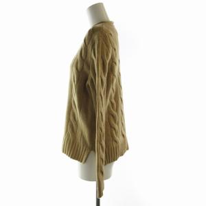 POLO RALPH LAUREN ケーブルニット セーター プルオーバー  長袖 XS 茶 ブラウン