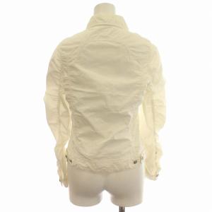 UNDERCOVER シャツジャケット ギャザー ステッチ ブルゾン 2 M 白 ホワイト