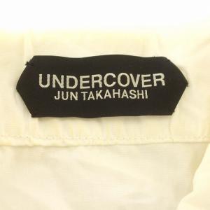 UNDERCOVER シャツジャケット ギャザー ステッチ ブルゾン 2 M 白 ホワイト