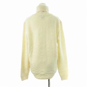 HUGO BOSS ニット セーター タートルネック カシミア混 シルク混 薄手 M ベージュ /MM
