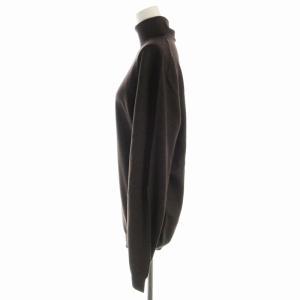 HUGO BOSS ニット セーター ウール タートルネック プルオーバー 長袖 L 茶 ブラウン /EE