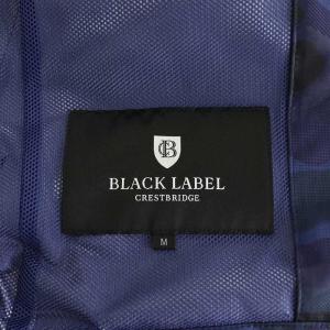 BLACK LABEL CRESTBRIDGE パーカー ジップアップ カモフラ 迷彩柄 M 紺 ネイビー