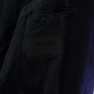 PRADA チェスターコート カシミヤ100 44R ネイビー UC333D