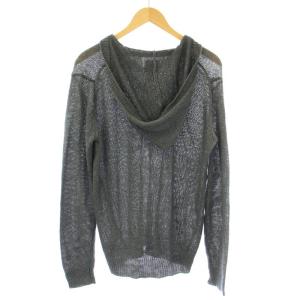 ARMANI COLLEZIONI パーカー プルオーバー ニット 長袖 50 L グレー