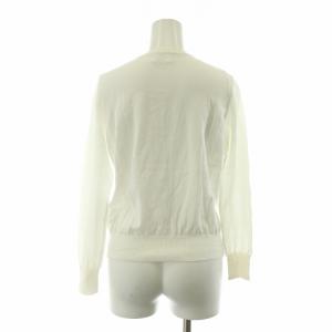 LANVIN en Bleu カーディガン ニット リボン 長袖 38 ホワイト 3756837 /NQ