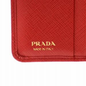 PRADA サフィアーノ 二つ折り財布 レッド