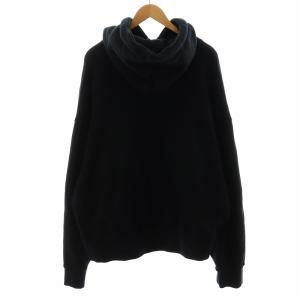 PALM ANGELS CURVED LOGO Hoodie パーカー プルオーバー L ブラック