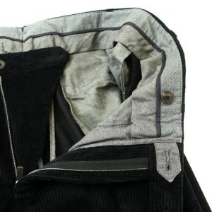 EMPORIO ARMANI パンツ スラックス センタープレス コーデュロイ 48 M 黒 ブラック