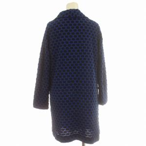 HaaT イッセイミヤケ テーラードジャケット ドット 水玉 2 M 青 ブルー