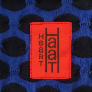 HaaT イッセイミヤケ テーラードジャケット ドット 水玉 2 M 青 ブルー