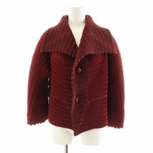 ISSEY MIYAKE ウェーブプリーツ セットアップ 2 レッド