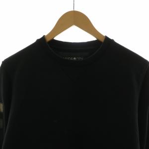 HYDROGEN スウェット トレーナー カモフラ 迷彩 長袖 プルオーバー サイドジッパー クルーネック M 黒 ブラック