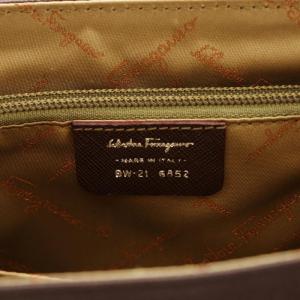 Salvatore Ferragamo ガンチーニ ハンドバッグ ブラウン