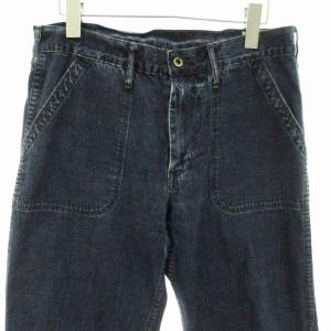 orSlow デニムパンツ ジーパン ベイカーパンツ ジーンズ ロング ストレート インディゴ 青 ブルー