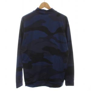 1PIU1UGUALE3 RELAX Tシャツ カットソー カモフラ 迷彩柄 ハイネック 長袖 50 XL 青 ブルー 紺 ネイビー /YM