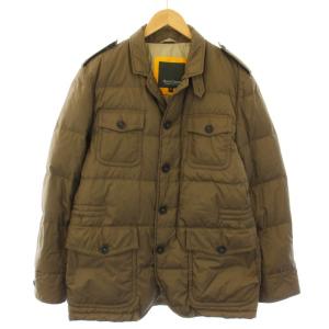 ダウンジャケット アウター ポケット 52 3L 茶 ブラウン /TK