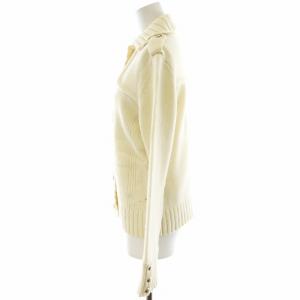 BURBERRY LONDON ニットジャケット ウール 2 M 白 ホワイト