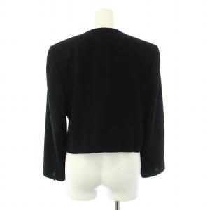 Chloe BLACK FORMAL ブラックフォーマル ノーカラージャケット ショート丈 トッパー 13AR L 黒 ブラック