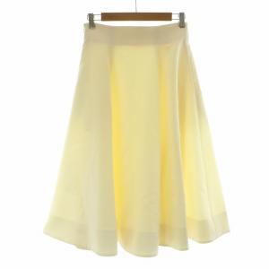 ESTNATION タグ付き フレアスカート ミモレ ロング 38 M 白 ホワイト