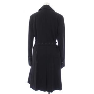 Max Mara トレンチコート アウター ロング ダブル 42 L 黒 ブラック