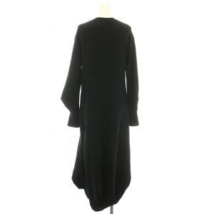 UN3D. 24AW ダブルタックニットワンピ W TUCK KNIT OP ニットワンピース ロング マキシ クルーネック