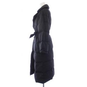 Paul Stuart ダウンコート アウター ロング ナイロン 4 M 黒 ブラック