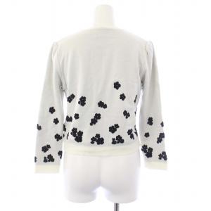 René 23SS ニット カーディガン ノースリーブワンピース 2点セット 34 ホワイト ブラック