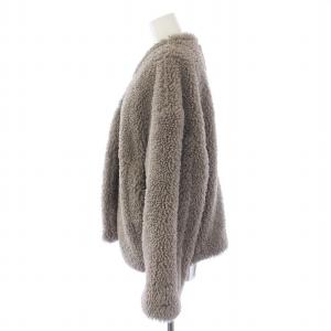 BALLSEY 22AW クリンプファー ノーカラーショートコート 36 M グレー 11-08-24-08202 /BM