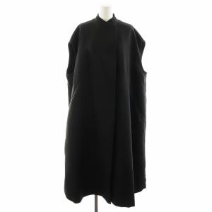 TRIPLE CLOTH LONG GILET コート ロング丈 ノースリーブ F 黒 ブラック