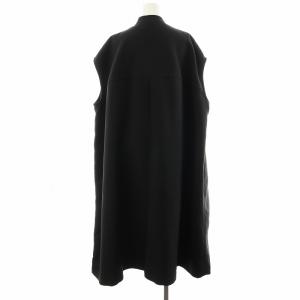 ELENDEEK TRIPLE CLOTH LONG GILET コート ロング丈 ノースリーブ F 黒 ブラック