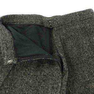 ENFOLD ガウチョ パンツ バギー ワイド ガウチョ 麻 リネン混 36 S 黒 ブラック アイボリー