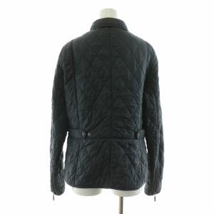 Barbour キルティングジャケット アウター 袖ジップ 長袖 UK12 M 黒 ブラック