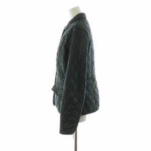 Barbour キルティングジャケット アウター 袖ジップ 長袖 UK12 M 黒 ブラック