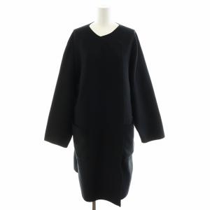 me カーディガン ロング丈 黒 ブラック /AN13