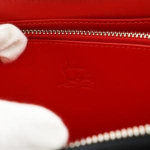 Christian Louboutin パネトーネ 長財布 スタッズ レザー シルバー