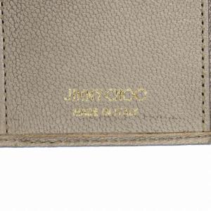 JIMMY CHOO ネモ NEMO 三つ折り財布 小銭入れ スタッズ 星 スター レザー グレー /AN5 OH