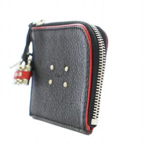 Chloe Mr.PADDINGTON ミニウォレット L字ファスナー レザー 小銭入れ コインケース 黒 ブラック