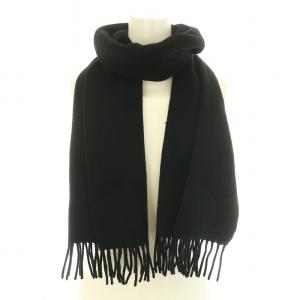 Vivienne Westwood マフラー ストール フリンジ オーブ刺繍 ウール ブラック