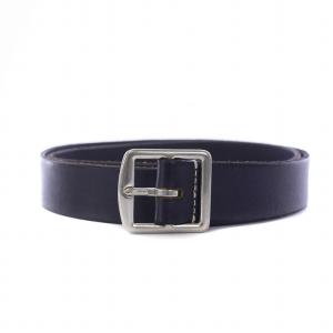 ベルト レザー イタリア製 M 黒 ブラック /BM