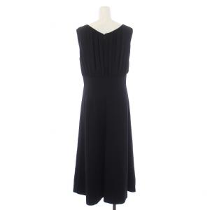 DRESSTERIOR ワンピース ロング ノースリーブ 38 M 黒 ブラック 085-55040 /BM