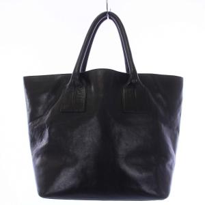 HIROFU トートバッグ ハンドバッグ レザー 黒 ブラック